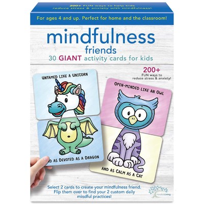 Ambassador Games: Mindful Living - Mindfulness Friends Cards - 30 Giant Activ...