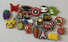 20 Crocs Jibbitz Charms Mixed Lot Pokemon Disney Marvel Hawaii Cute PVC