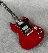 Custom Shop Angus Young S G Red Electric Guitar with H-H Pickups. Fast shipping.
