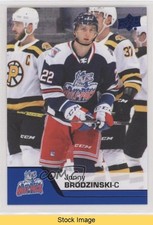 2020-21 Upper Deck AHL Blue Jonny Brodzinski #15 READ 0h9s