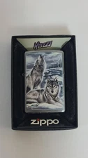 MAZZI ZIPPO WINTER WOLVES   ZIPPO LIGHTER New In Box Windproof 