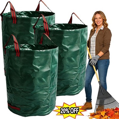 72 Gallon Garden Leaf Bags Reusable Yard Lawn Waste Strong Handles Garbage Bags
