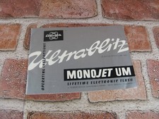 Ultrablitz Monojet UM Electronic Flash Operating Instructions 1982