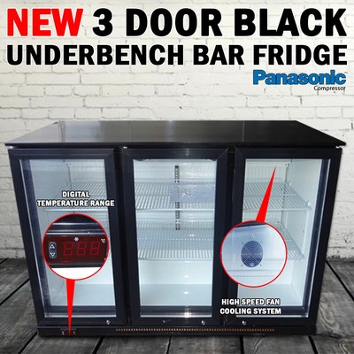 Pinnacle 3 Door Under Bench Bar Fridge Beer Refrigerator Cooler