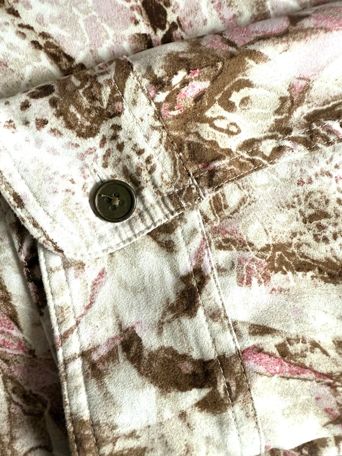 Chicos Additions Jacket Pink Brown Leopard Lightw… - image 4