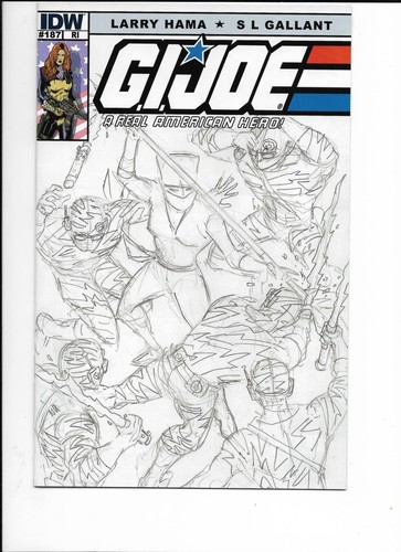 GI Joe A Real American Hero #187 Larry Hama RI Variant
