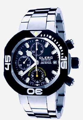 Clerc CXX Scuba 250 7750 Limited Edition Stainless 42mm Watch w/ Strap Box