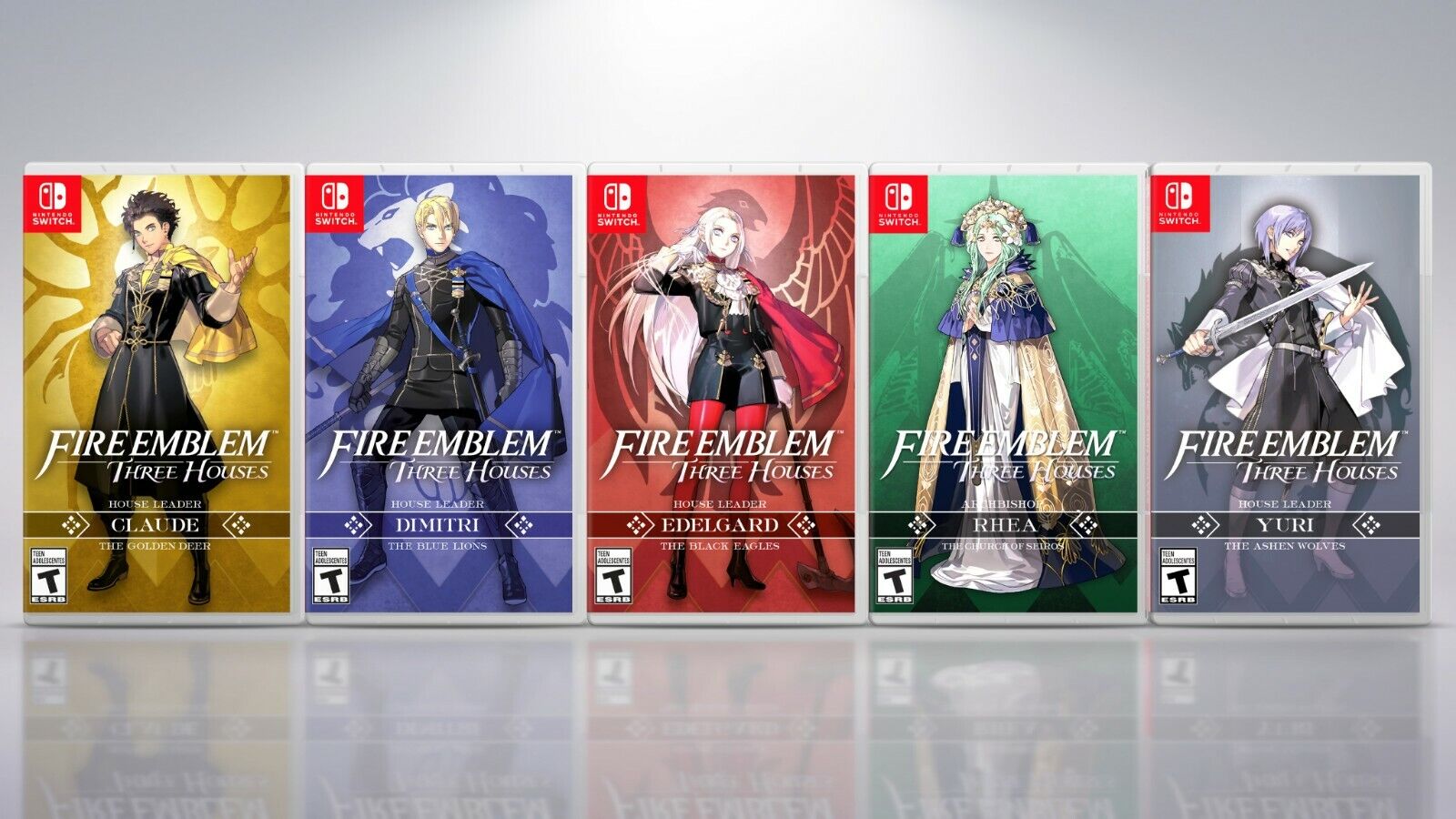 Fire Emblem: Three House Nintendo Switch Covers &Cases. All Five House  leaders