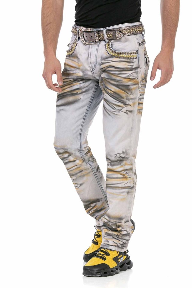 CIPO & BAXX® Jeans Mit Dreifachbund In Straight Fit, CD-466