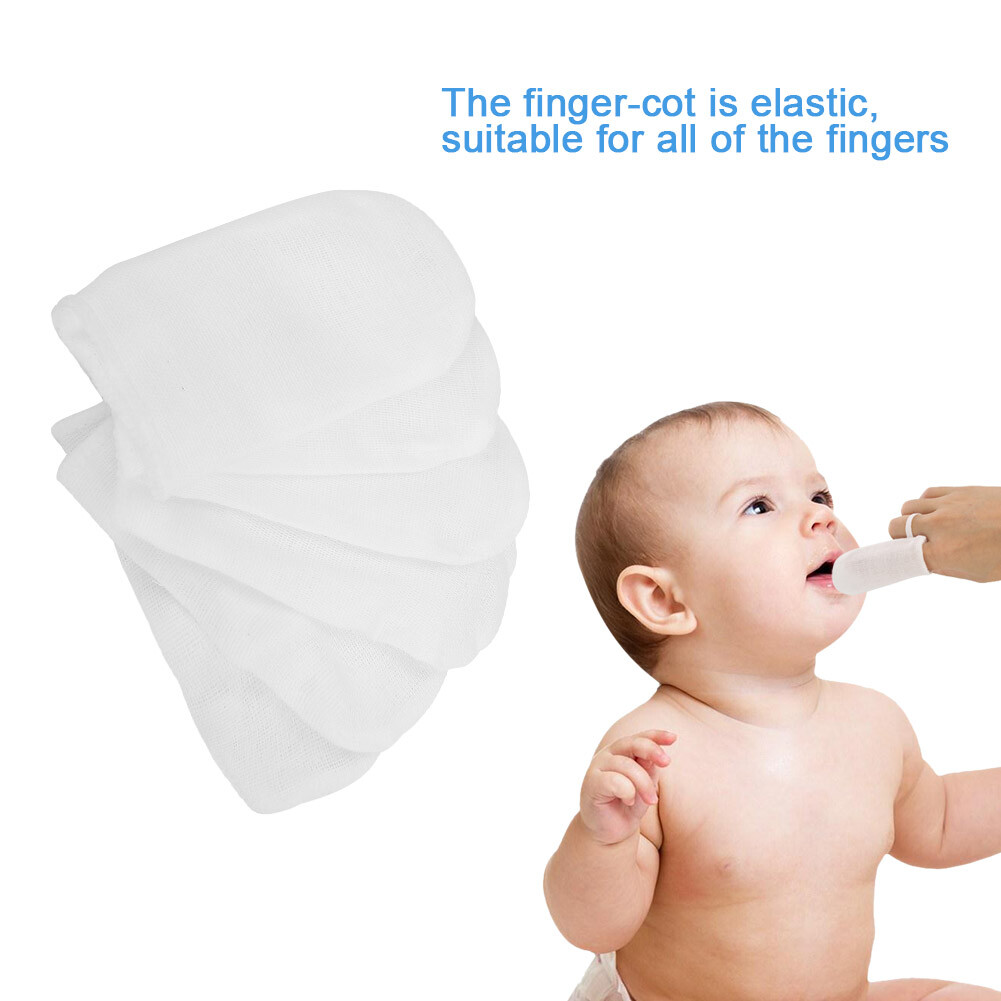 Fingercot Cotton Gauze Elastic For Kid Baby Oval Cavity Cleaning Tool