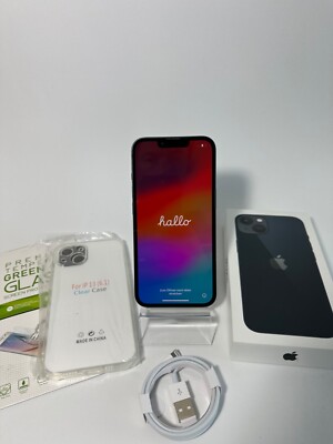 Apple iPhone 13 - Schwarz - 128GB - Sehr Gut - Gewährleistung