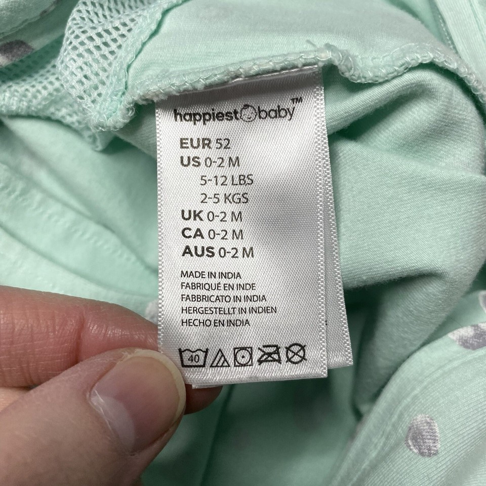 Happiest Baby Sleepea Swaddle Teal Space Print Size Small eBay