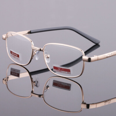 Men's Reading Glasses +4.50 5.00 5.50 6.00 Highly Strength Metal Frame Eyewear