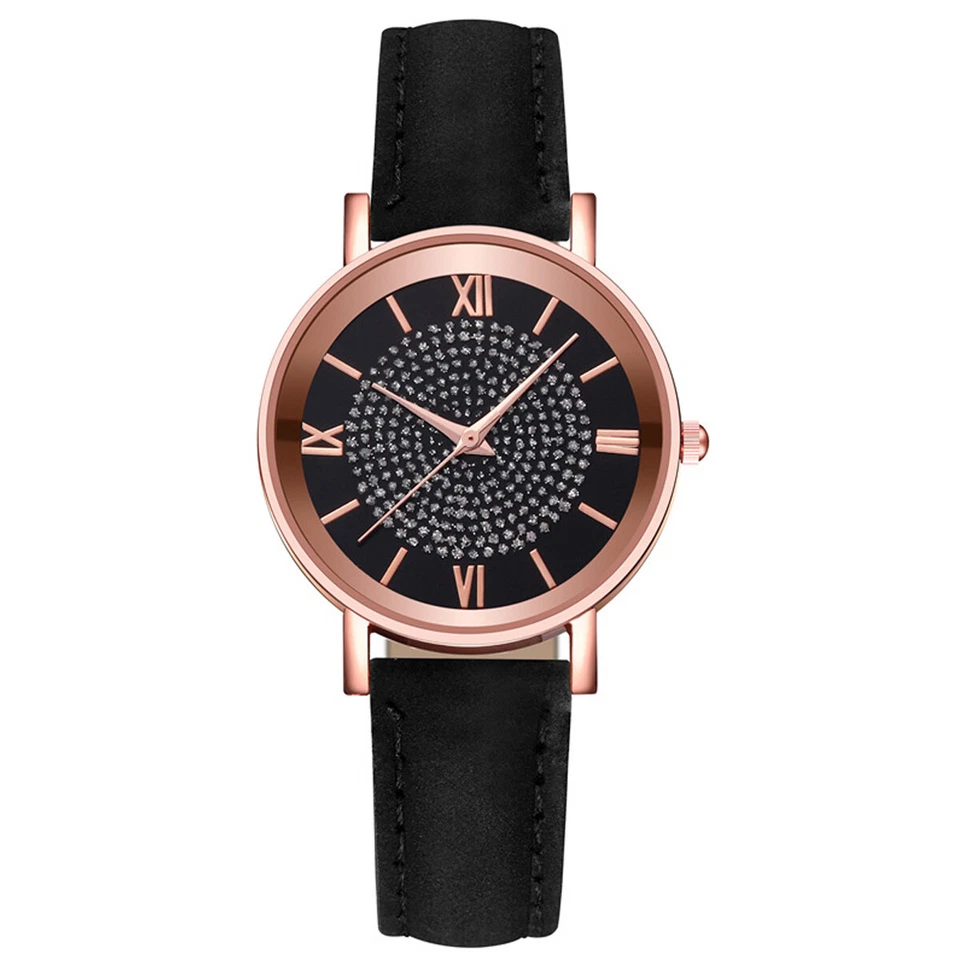 Ladies Wrist Watches Watch Quartz Analogue Women's Steel Leather Casual Gift UK