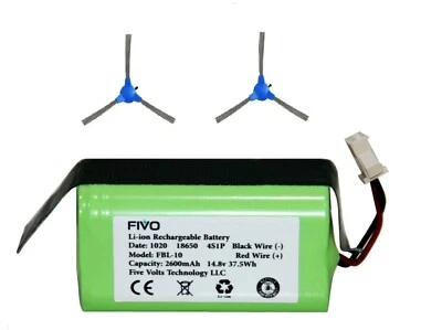 Battery for Coredy R300, R500+, R550, R580, R650, R3500, R3500S with 2 brush