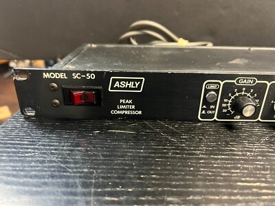 Ashly SC-50, 80s Black Version, Peak Limiter Compressor, Vintage