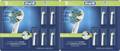 #ad Oral B FlossAction Electric Toothbrush Replacement Brush Heads Refills 10 Count $25.99
