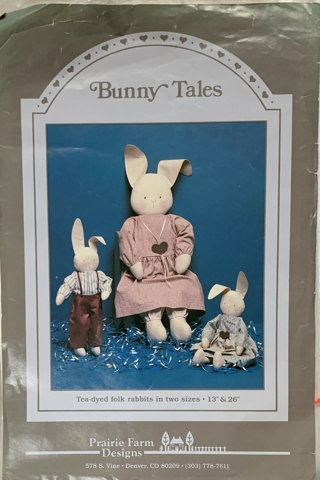 Lot of 4 Craft Sewing Patterns - Angel, Doll, Cats, Bunnies #2 - Image 4 of 4