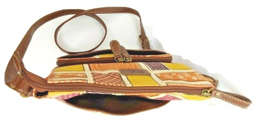 RELIC Canvas Geometric Purse Crossbody Shoulder Bag Colorful RLH5844101 - Picture 9 of 12