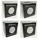 Memorial Tree Of Life Black Silver Graveside Flower Holder Pot Sentimental Vases