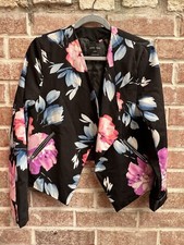 Woman s Black Floral Blazer/jacket Love Tree Brand