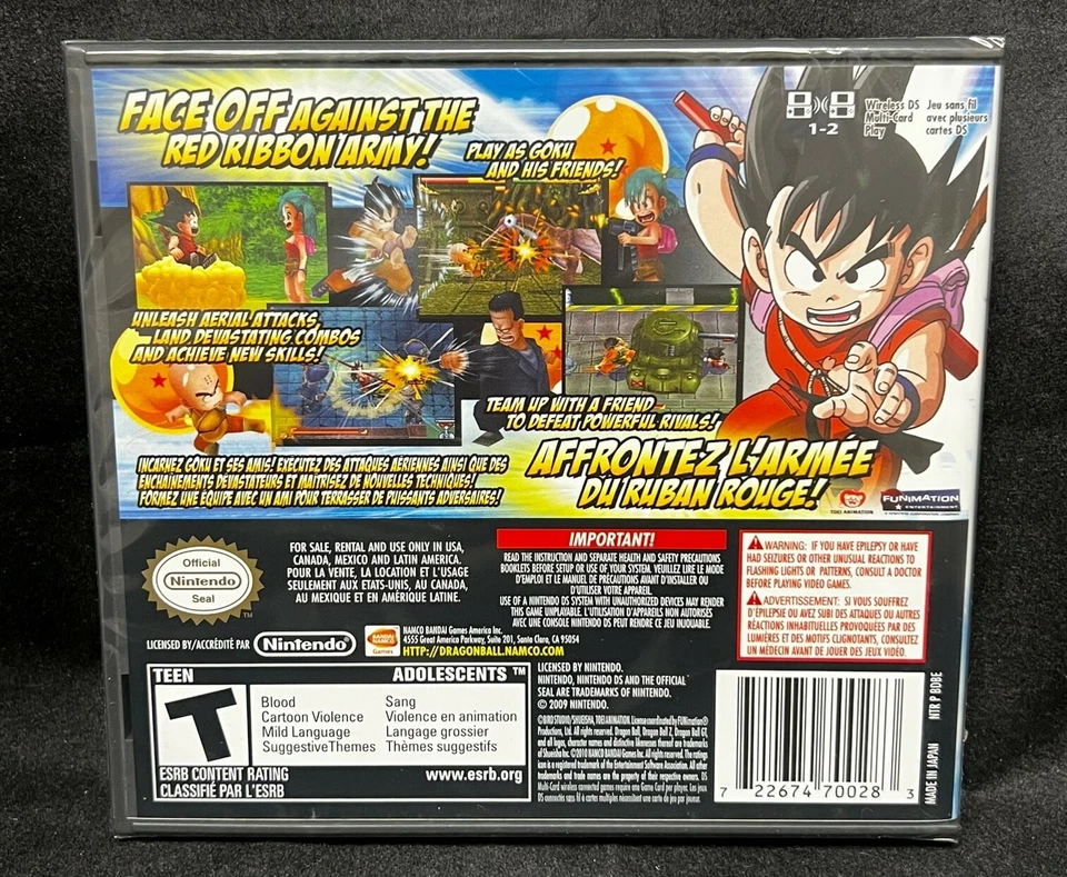 Dragon Ball Origins 2 (Nintendo DS) BRAND NEW - Image 2 of 2