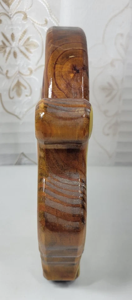 VTG 1994 Wooden Snail 4-Piece Puzzle Hand Crafted & Painted 9" x 9" x 1" B &B - Image 4 of 4