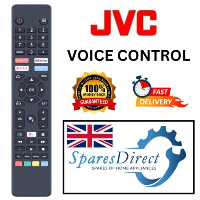 Neu Original JVC RM-C3250 SMART SPRACHSTEUERUNG FERNBEDIENUNG GOOGLE ASSIST ANDROID