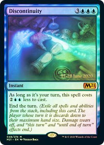 Discontinuity - Foil - Prerelease Promo x1 - Pre-Release Promos - NM-Mint, Engli