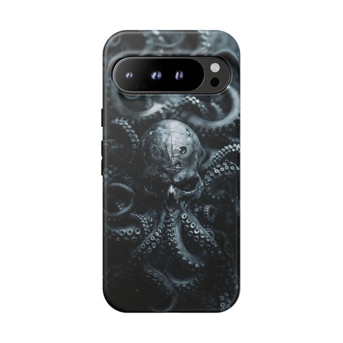 Black Ink Skull Octopus - Phone Case for iPhone, Galaxy, Pixel - 第 135/281 張圖片