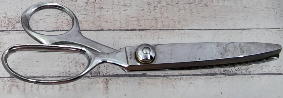 Gingher Vintage Pinking Shears Scissors Made In Brazil - Image 4 of 4