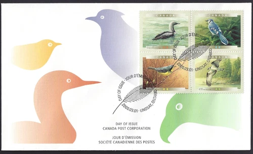 🍁Canada   #1842a    "Birds of Canada"    Brand New  2000 First Day Cover