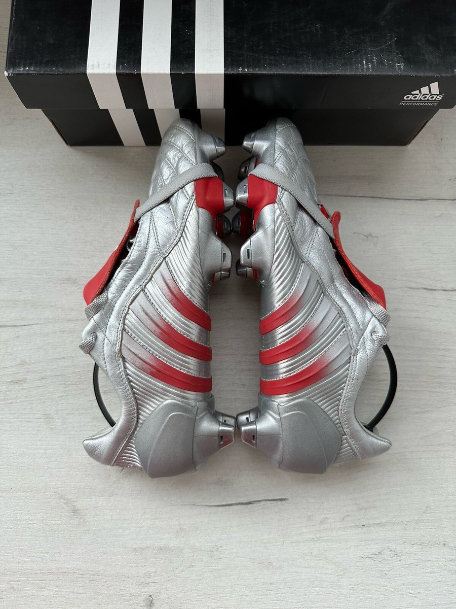adidas Predator Pulse シルバー/レッド 新品 Adidas Predator Pulse FG Red Silver Football Boots Cleats Beckham