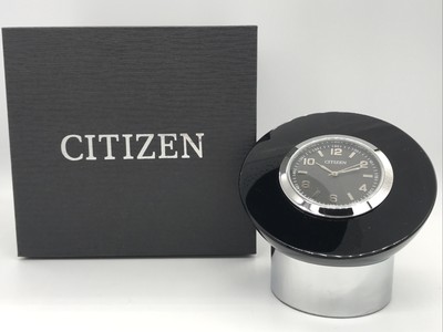 Citizen Decorative Desk Clock Round / Weighted W/Box Free Shipping!