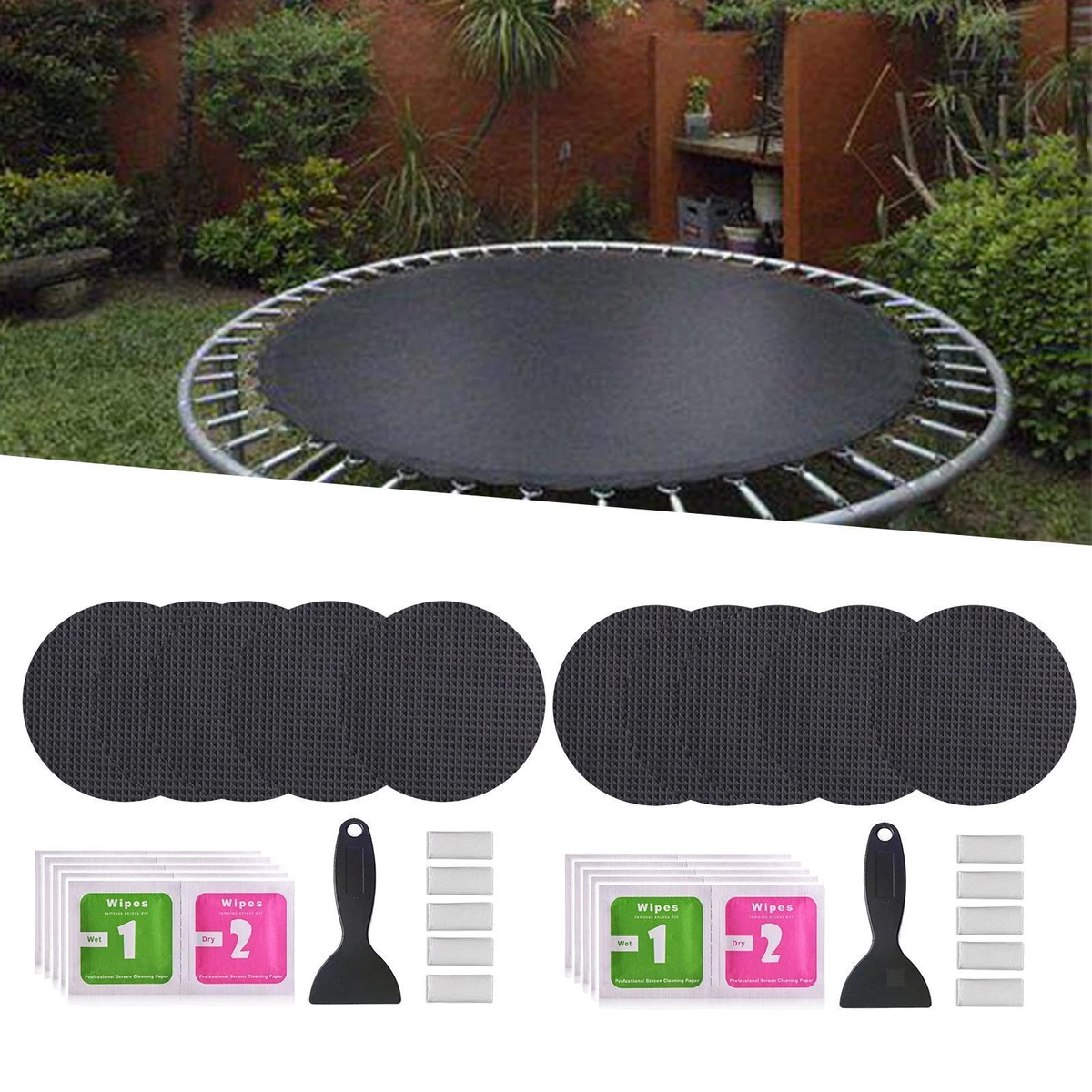 Square trampoline clearance mat