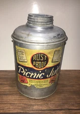 Vintage RUST PROOF Picnic Jug by W.W.FARIS MANUFACTURING CO. St.Louis, Missouri