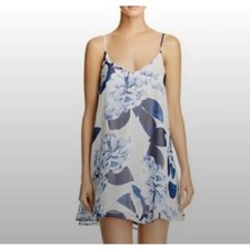 Show me your Mumu sz S Spaghetti strap shift flare floral dress NWT