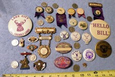 Vintage BPOE ELKS Lodge Pin Ribbon Button 190...