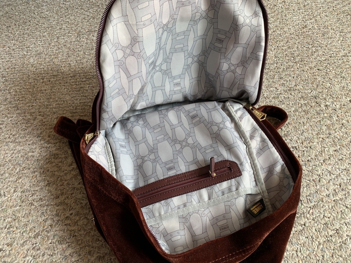 Aimee Kestenberg Woodside Velvet Backpack Aimee Kestenberg Backpack Velvet Exterior Bags & Handbags  main image 3