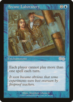 Arcane Laboratory Urza's Saga Magic the Gathering MTG STOCK IMAGE