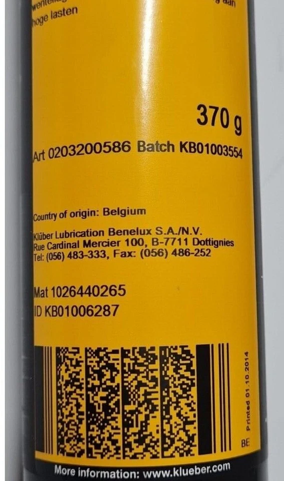 5Pcs. Kluber Kluberplex BEM 41-141 - Image 3 of 3