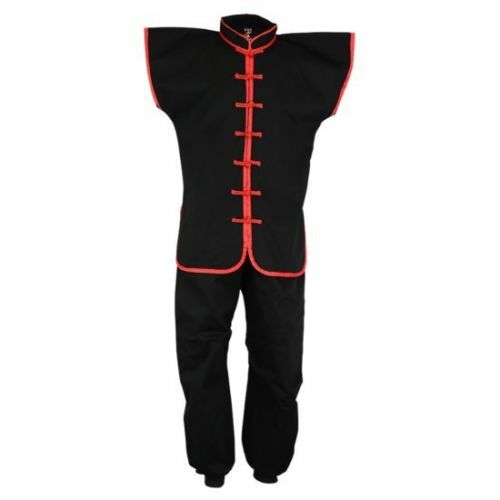 Kung Fu Sleeveless Uniform Cotton Gi Kids Adults Martial Arts Suits Tai