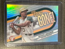 2023 Topps Pristine Going Going Gone Reggie Jackson HOFer Oakland Athletics