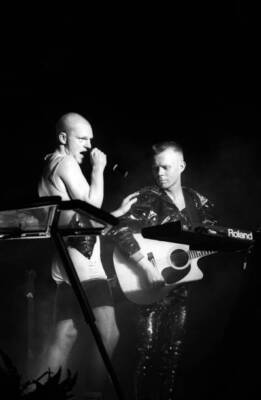 Vince Clarke and Andy Bell of Erasure at Madison Square Garden on - Old Photo
