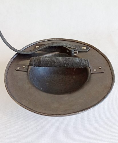 Medieval Buckler Shield, Knight Fencing Round Shield, SCA Battle Ready Buckler - Picture 7 of 9