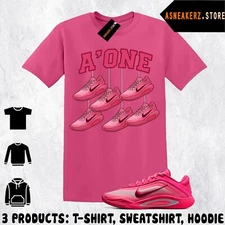 Shirt Matching A'ja Wilson A'One Pink A'ura Match Sneaker Shoe Hanging T-Shirt
