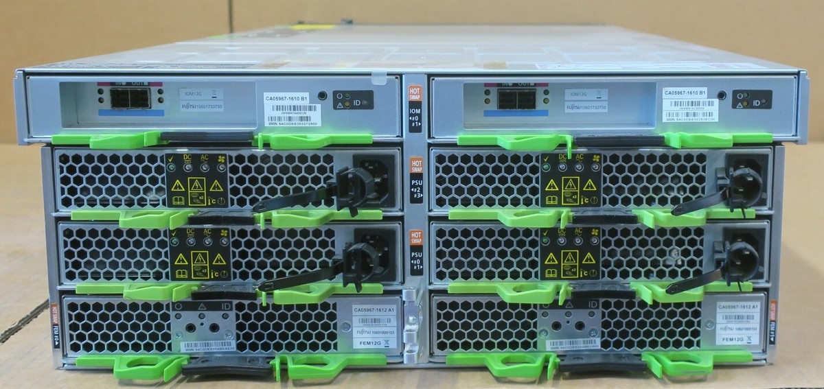 Fujitsu Eternus DX5/600 S3 HD-DE 60-Bay Storage Enclosure 2x IOM12G 2x