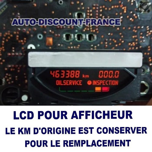 Ecran LCD afficheur pour compteur odb pour BMW E34 nappe inclus - Picture 3 of 7