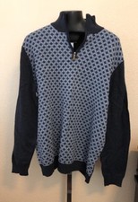 Tasso Elba Men's 1/4 Zip Inky Night HTR Sweater Size Large 408