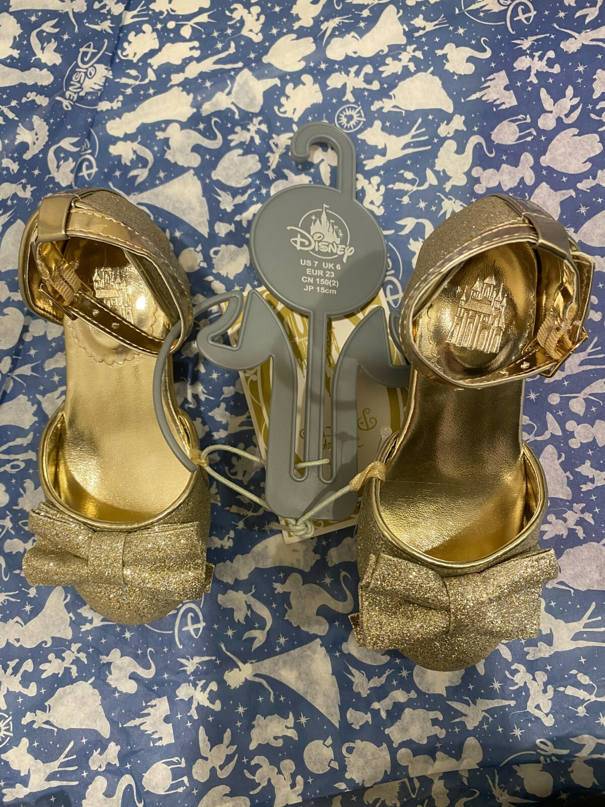 Disney Princesa Disfraz Zapatos para Niños Talla 7 Nuevos con etiquetas